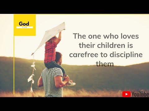 The one who loves their children is careful to discipline them |Proverbs 13:24| Jesus |father |kids