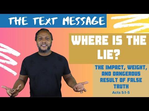 don't lie | the ninth commandment don't bear false witness | result of false truth Acts 5:1-5
