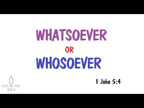 Whosoever Or Whatsoever - Daniel 7:25 Effect (1 John 5:4)