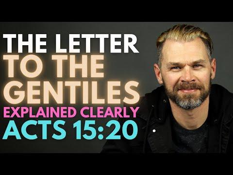 The LETTER to the GENTILES explained better! | ACTS 15:20