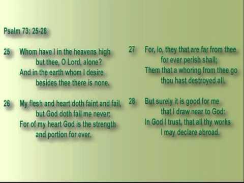 Psalm 73: 25-28