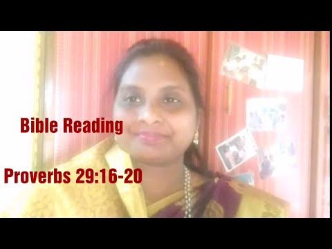 18.03.2021 Bible Reading, Proverbs 29:16-20