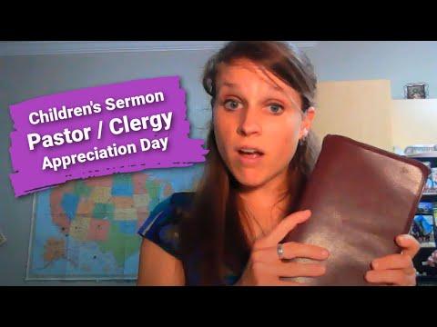 Children's Sermon Lesson: Pastor Appreciation Day and Jesus as our Priest (Hebrews 5:1-10)