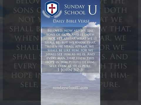Daily Bible Verse-  1 John 3:2-3
