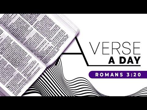 A verse a Day- Romans 3:20.
