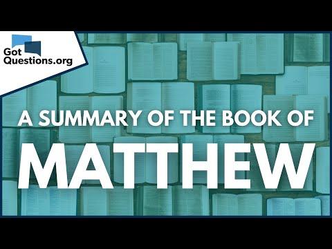 A Summary of the Book of Matthew  |  GotQuestions.org