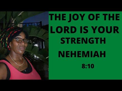 THE JOY OF THE LORD IS MY STRENGTH. NEHEMIAH 8:10