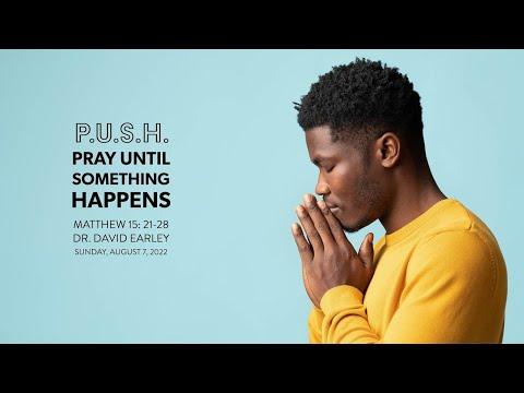 PUSH: Pray Until Something Happens | Matthew 25:21-28 | Dr. Dave Earley | Sunday, August 7, 2022