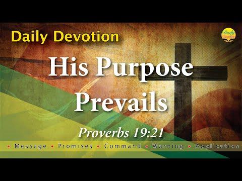 His Purpose Prevails - Proverbs 19 21