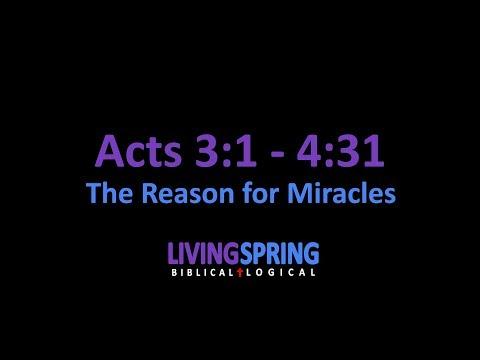 The Reason for Miracles (Acts 3:1 - 4:31)