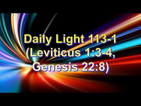 Daily Light April 22nd, part 1 (Leviticus 1:3-4, Genesis 22:8)
