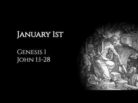 January 1st: Genesis 1 & John 1:1-28