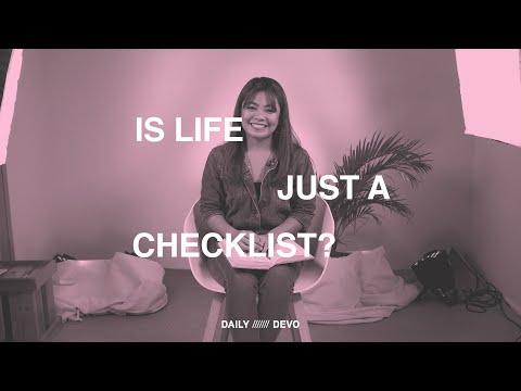 Is Life Just a Checklist? — Daily Devo • Ecclesiastes 2:1-2