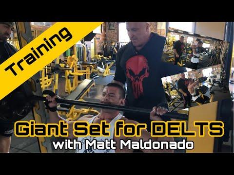 Giant set for DELTS with Matt Maldonado, 10/28/2019