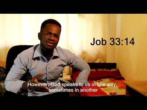 "Dieu nous parle d'une manière tantôt d'une autre"  Job 33:14 / Like & Share