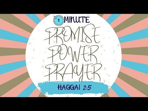 Promise Power Prayer:  Quick Prayers before bed Haggai 2:5