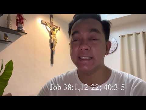 Ang Pagninilay sa Unang Pagbasa, Biyernes, September 30, 2022, Job 38:1,12-22; 40:3-5