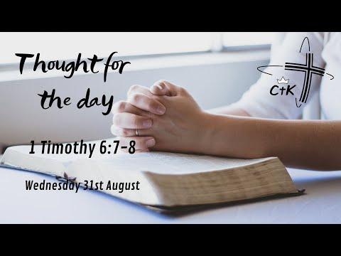 Contentment | 1 Timothy 6:7-8 | Steve Dodman | 31st August 2022