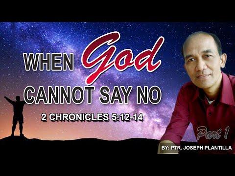 DAILY MORNING DEVOTION | WHEN GOD CANNOT SAY NO | 2 CHRONICLES 5:12-14 | PART 1