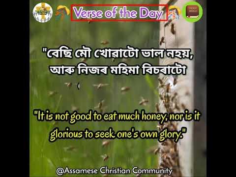 Daily Verse ll Proverbs 25:27 ll Assamese & English