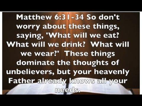 Matthew 6:31-34 - So Don't Worry  -  Keep Believing!