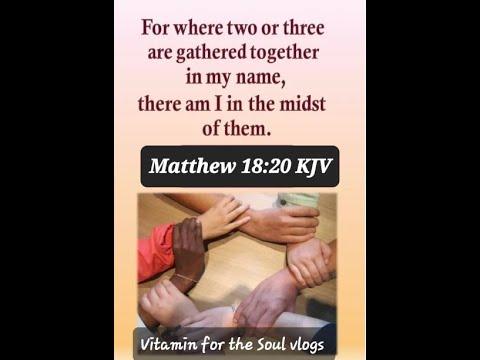 06/26/2022 Bible Study online. Matthew 18:20. Two or three gathered in my name ,there I am with them