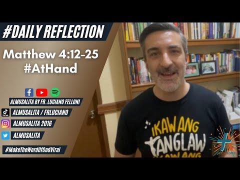 Daily Reflection | Matthew 4:12-25 | #AtHand | January 3, 2022
