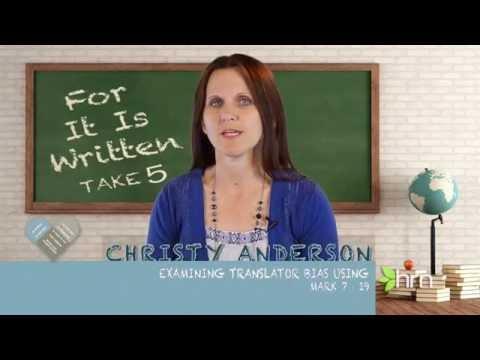 Did Jesus Declare All Foods Clean? "Take 5" with Christy Anderson | Mark 7:19