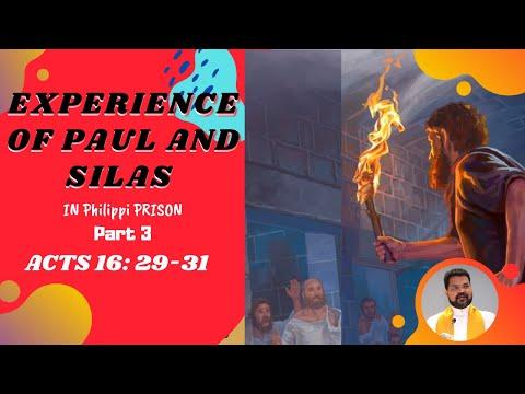 EXPERIENCE OF PAUL AND SILAS IN PRISON | Part 3 | Acts 16:29-31 | Bible Study | Rev. Laji Varghese