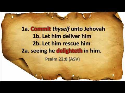 Hebrew Word Study: Psalm 22:8