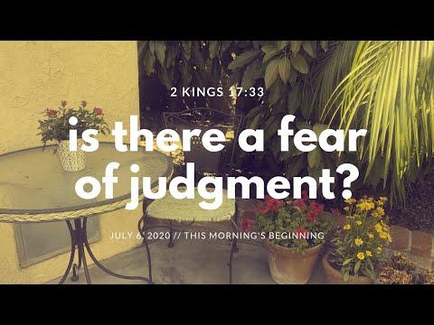 Is There a Fear of Judgment? - 2 Kings 17:33