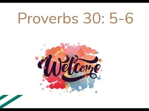 Proverbs 30: 5-6