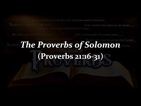 Proverbs 21:16-31. 6/8/22