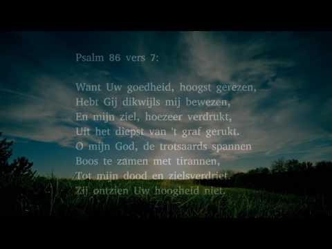 Psalm 86 vers 6 en 7 - Leer mij naar Uw wil te handlen