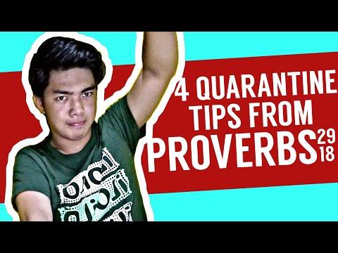 4 QUARANTINE TIPS FROM PROVERBS 29:18