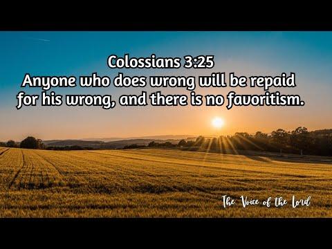 Colossians 3:25 The Voice of the Lord  August 29, 2022 by Pastor Teck Uy