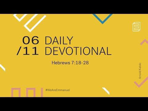 Daily Devotional with Arnold Kaloki // Hebrews 7:18-28