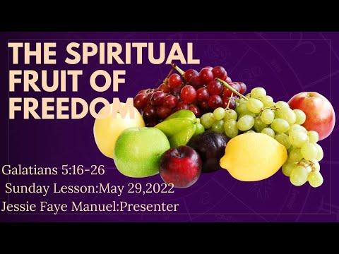 The Spiritual Fruit of Freedom Galatians 5:16-26 Sunday School Lesson