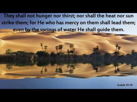 Isaiah 49 :10 Even by the springs of water He will guide us