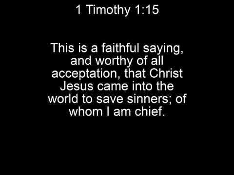 1 Timothy 1:15 Song (KJV Bible Memorization)