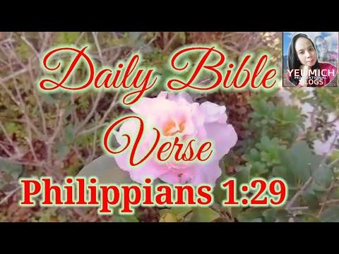 Philippians 1:29 || Daily Bible Verse  || Word of God  || April 3, 2021