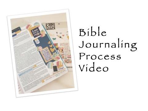 Bible Journaling Process Video - With Me (Exodus 3:12)