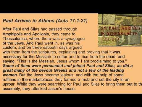 34. Paul Arrives in Athens (Acts 17:1-21)