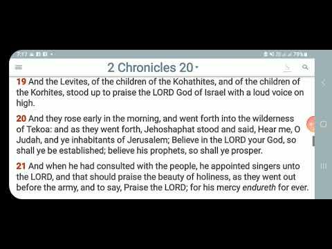 KJV-Daily Bible: p.m. 2 Chronicles 20:1-37