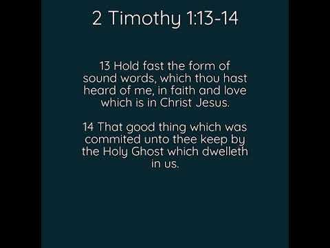 2 Timothy 1:13-14 Song (KJV Bible Memorization)