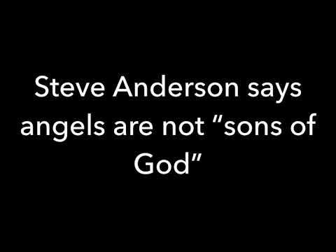 Steve Anderson Denies Rev 22:8-9 KJV:  angels are “sons of God” or “Brethren”