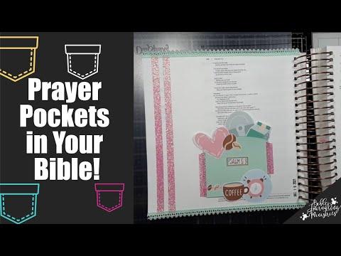How to Create a Simple Prayer Pocket | Bible Journaling Psalm 5:3 with Sara