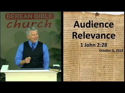 Audience Relevance (1 John 2:28)