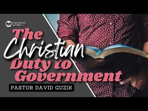 The Christian Duty to Government - Romans 13:1-7