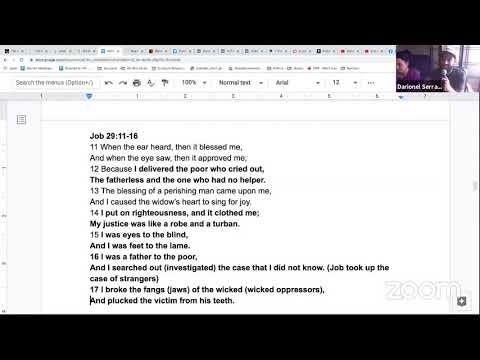 9-Job 29:11-16  How Job Protested Against Injustice